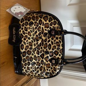 Hello Kitty Leopard Patent Leather Handbag